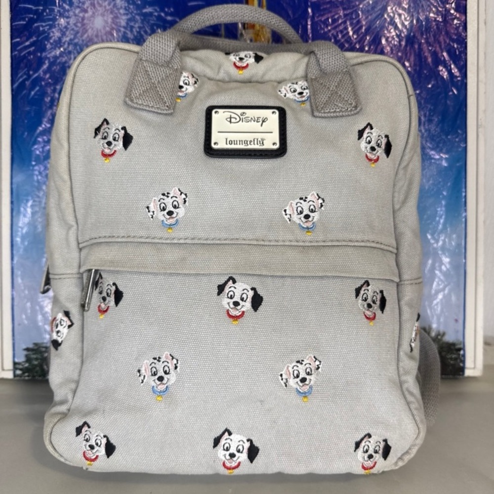 Disney Loungefly 101 Dalmatians embroidered canvas mini backpack